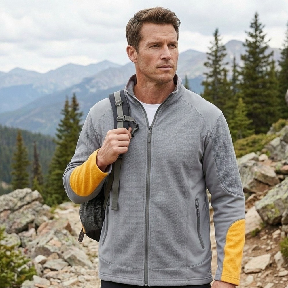 Cutter & Buck Weathertec Windbreaker Jacket Men's 3XL Full Zip Athleisure‎ Gray